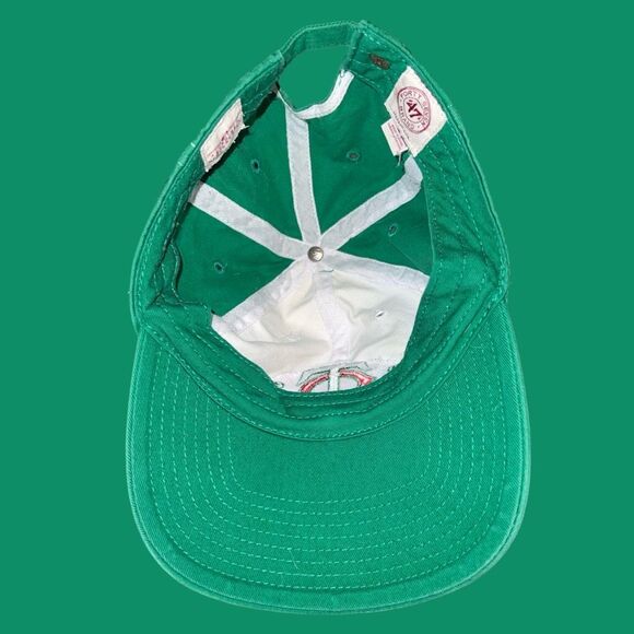 47’ Brand Minnesota Twins Green St Patricks Day Logo Adjustable Baseball Hat - Picture 4 of 10
